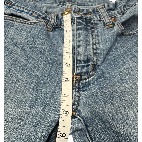 KR3W Women’s 28 Bootcut Jeans Low Rise Blue Y2K Vintage Skatecore Denim - Picture 6 of 14